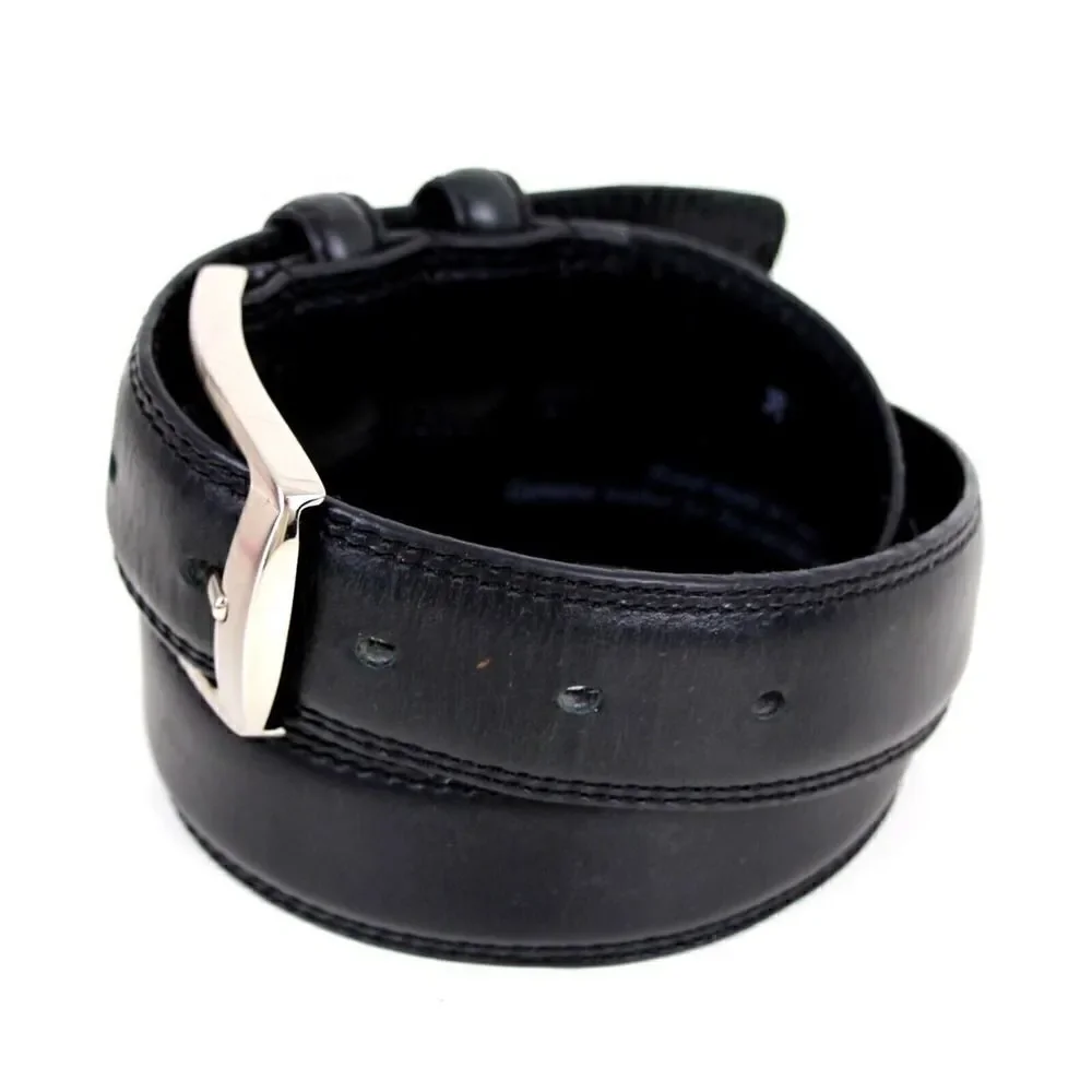 CLASSIC BLACK GENUINE LEATHER 1.25